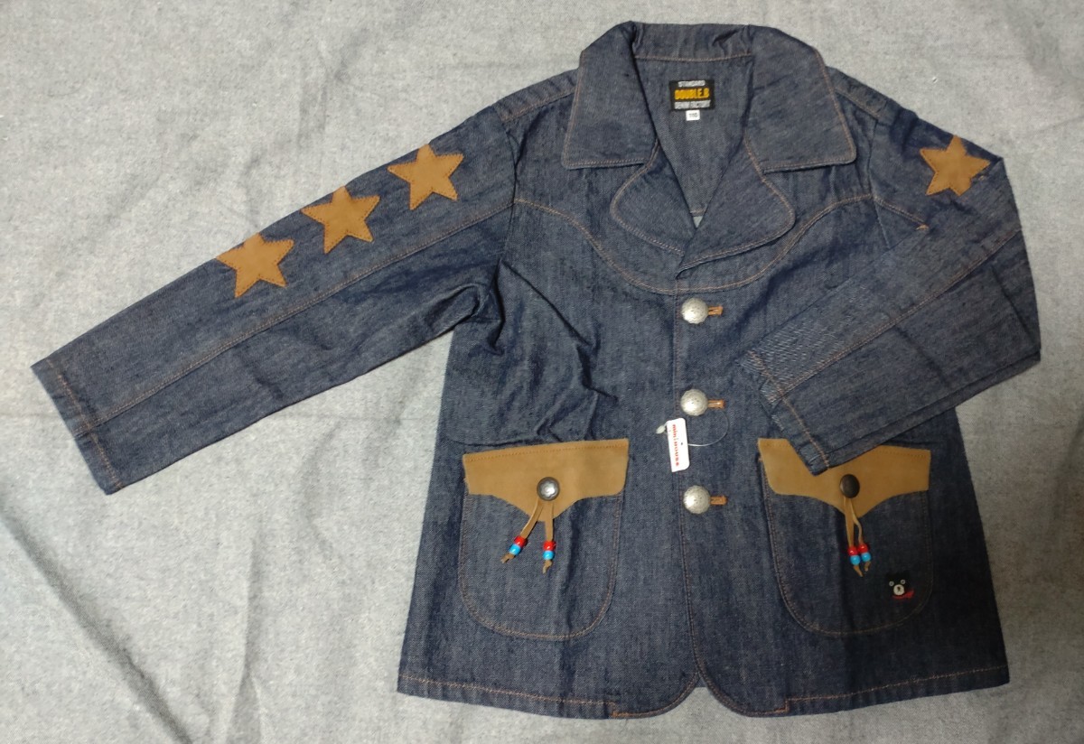 未使用 ミキハウス ダブルB デニムジャケット 110拍卖