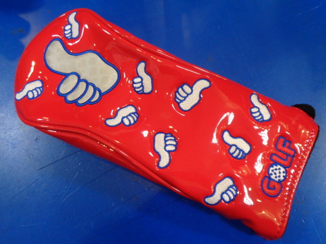 美品♪ エナメル レッド フェアウェイウッド用 ダイヤル式 ヘッドカバー GOOD!!拍卖