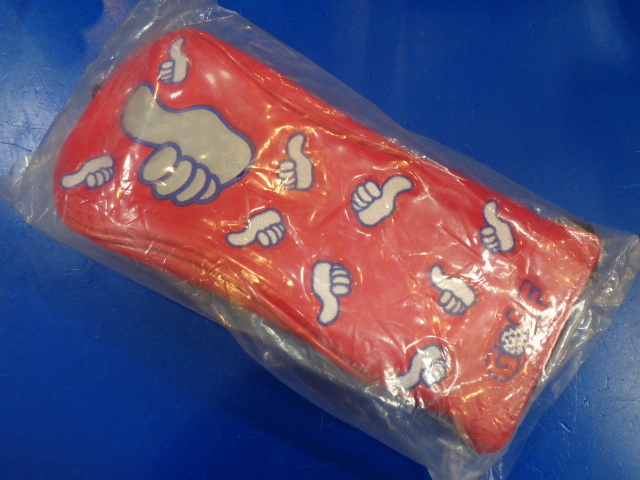 未使用♪ エナメル レッド フェアウェイウッド用 ダイヤル式 ヘッドカバー GOOD!!拍卖