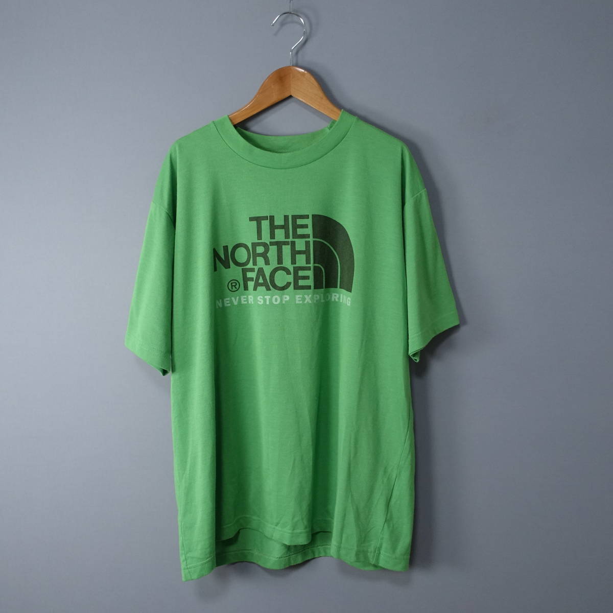 THE NORTH FACE ノースフェイス/XL/半袖カットソー/グリーン/緑/メンズ/大きいサイズ/アウトドア/Tシャツ拍卖