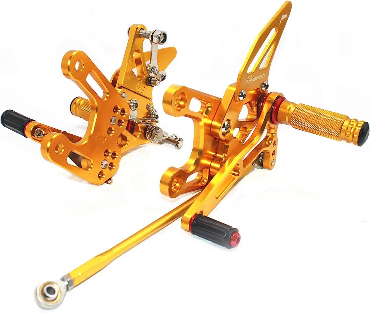 ☆限定特価 ZX10R 高品質 バックステップ ポジション5段階調整 2008~2010 ゴールド Ninja拍卖