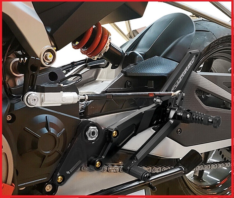 アプリリア Aprilia RS660 Tuono 660 アルミ製 バックステップ キット ブラック 2021~2023拍卖