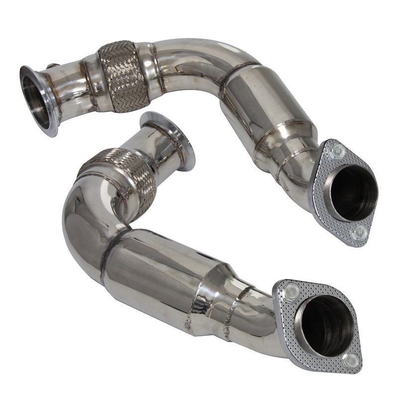 BMW 550i 550iGT xDrive N63B44 4.4L V8 ステンレス ダウンパイプ キャタレス 2010-2013 触媒ストレート拍卖