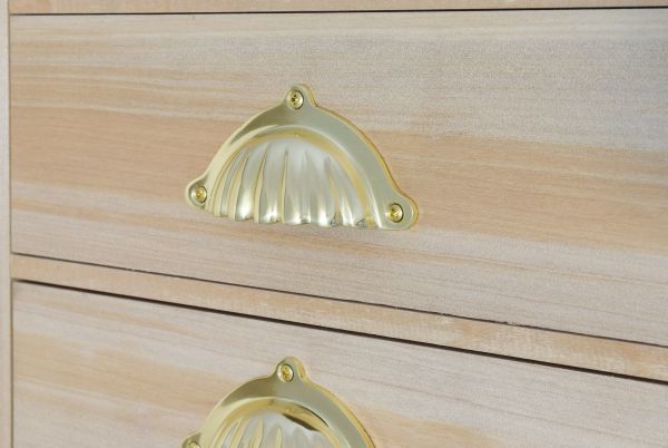 真鍮製 とって 引手 ドロワープル シェル エドワーディアン拍卖