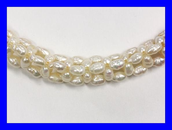●新品同様 網目淡水パール ネックレス拍卖