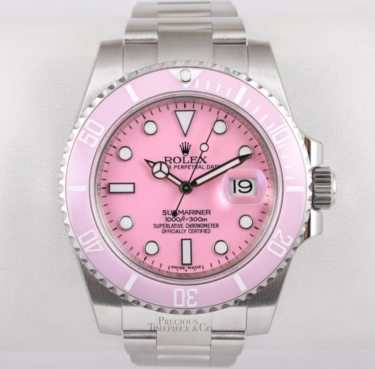 kpsオリジナル ROLEX カスタムメイド サブマリーナー 40mm 116610 ピンクダイアル 並行輸入品 直輸入品 北米 ロレックス スイスメイド拍卖