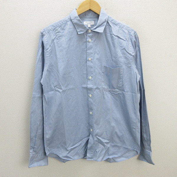 z■ユナイテッドアローズ/UNITED ARROWS B&Y 長袖シャツ【L】青/men's/182【中古】■拍卖