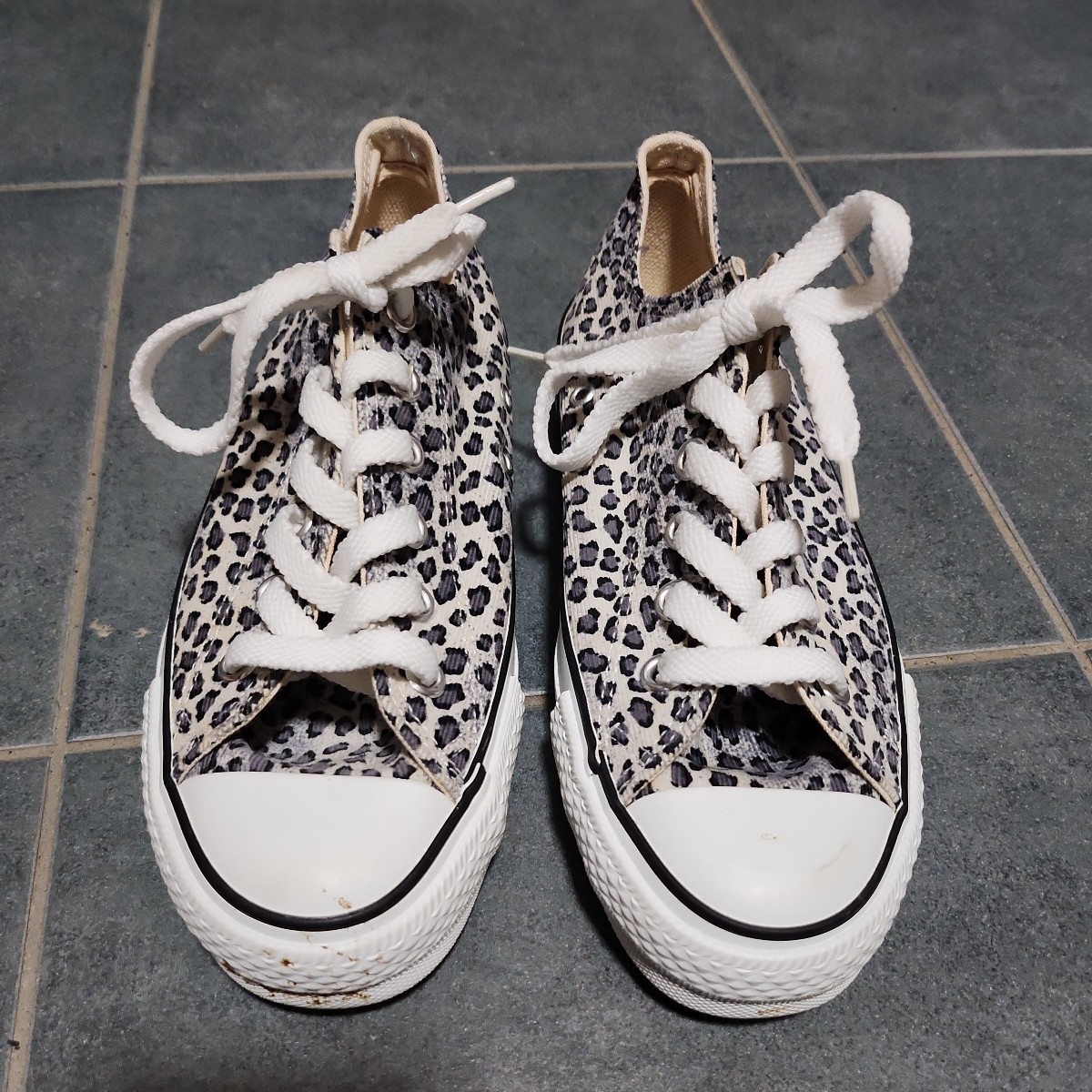 CONVERSE コンバース スニーカー デッドストック 未使用 新品 古靴 レオパード 希少 ローテク ストリート アメカジ拍卖