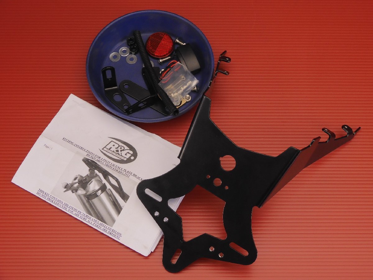 ★80【評価N】 社外 汎用 R&G フェンダーレス キット RG LP0129BK ハスクバーナ HUSQVARNA TR650 Strada リア カスタムに拍卖