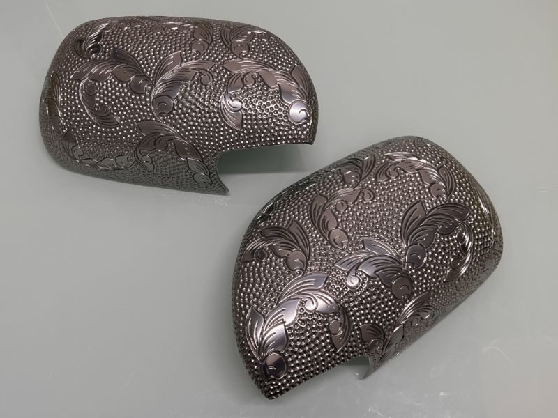 A1118★☆200系ハイエース ドアミラーカバー エングレービング ☆★拍卖