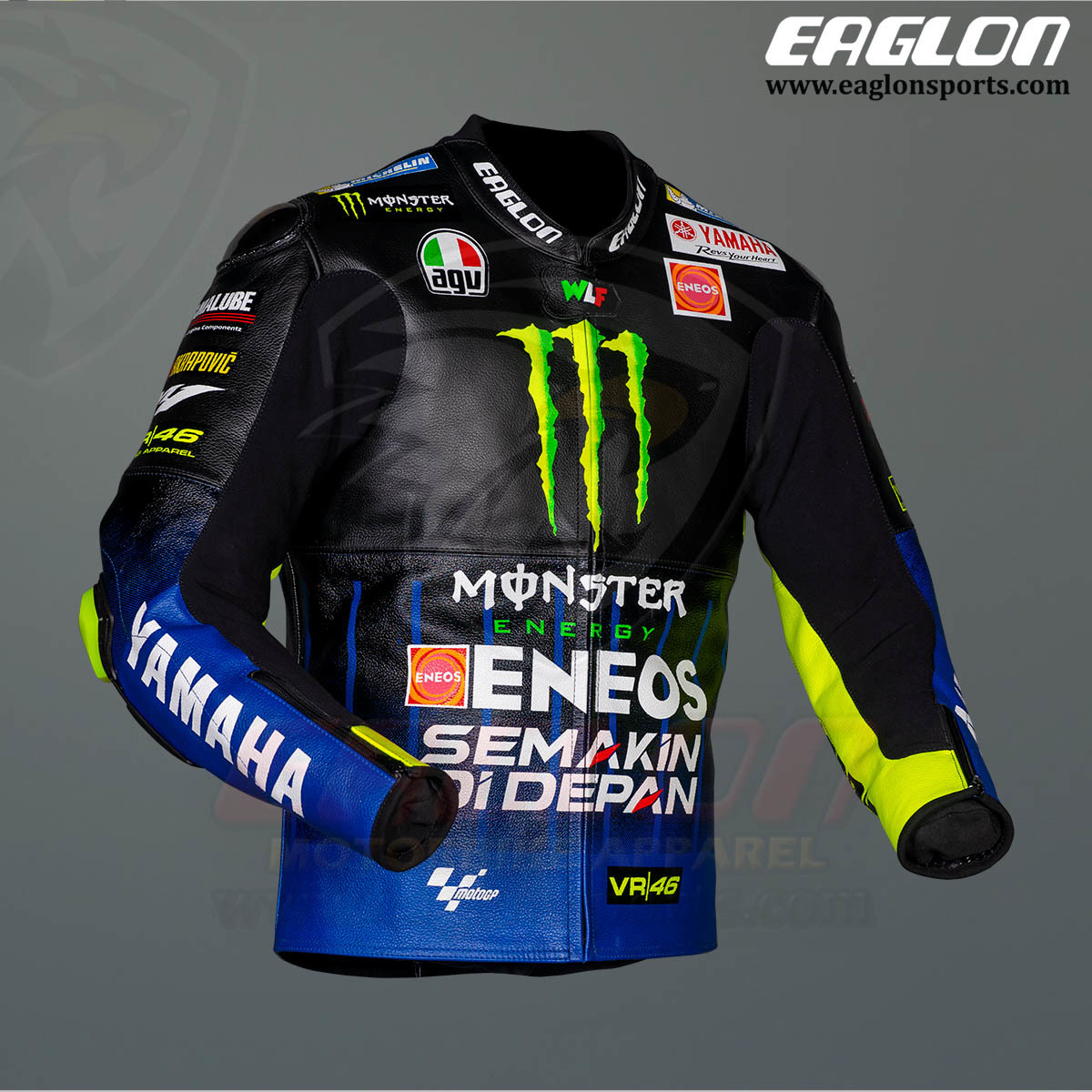 海外 送料込み 高品質 バレンティーノ・ロッシ 46 VALENTINO ROSSI レーシングレザージャケット MOTOGP サイズ各種 レプリカ e拍卖