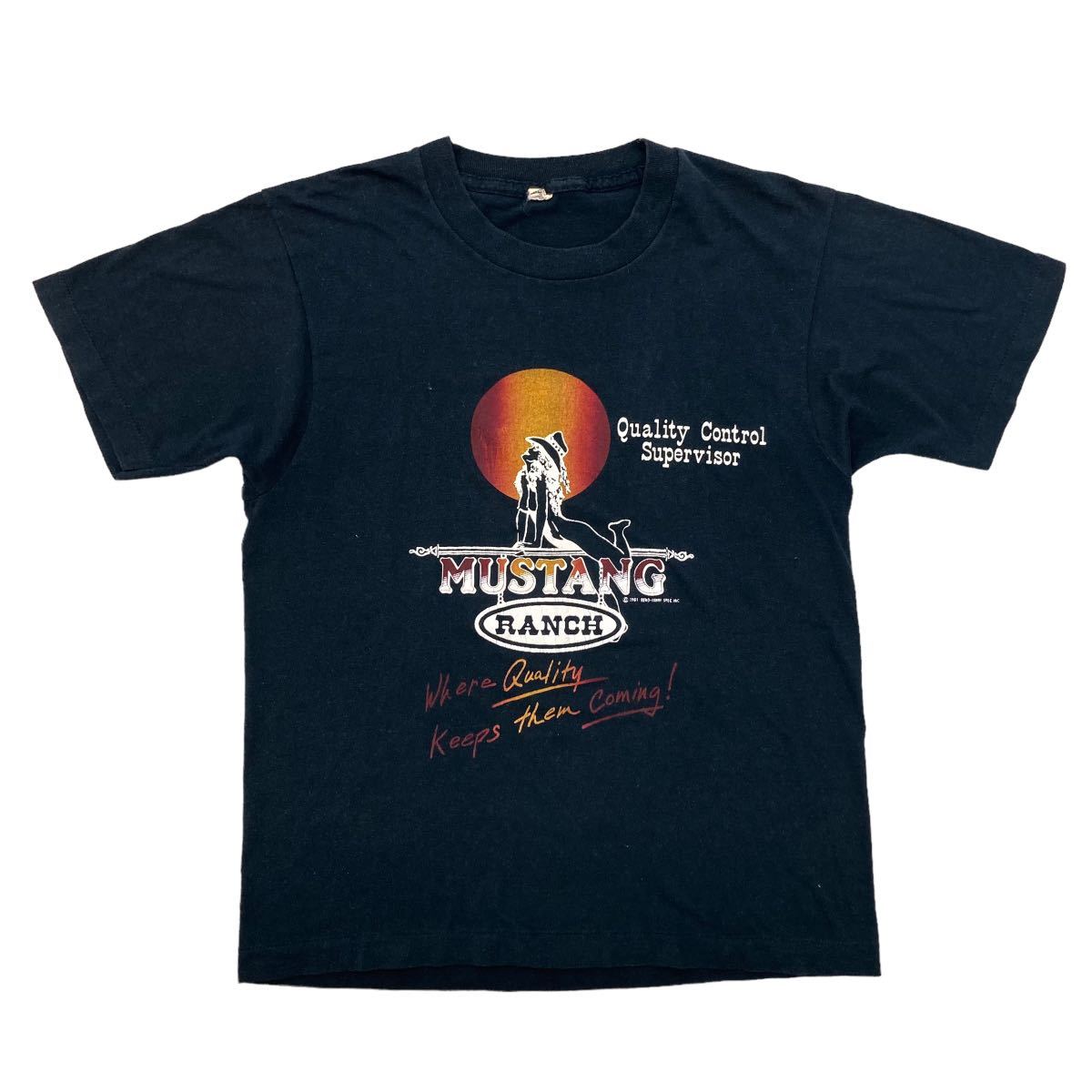 80's ヴィンテージ MUSTUNG マスタング Tシャツ M ハーレーダビッドソン拍卖
