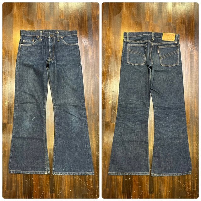 p メンズ パンツ BISON バイソン デニム ジーンズ ブーツカット フレア TALON ヴィンテージ VINTAGE FE666 / W30 全国一律レターパック配送拍卖