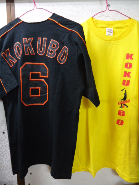 巨人 読売ジャイアンツ★応援 ユニフォーム・6番★Tシャツ・K Project 9番 ホークス☆小久保裕紀/フリーサイズ/2枚 まとめ拍卖