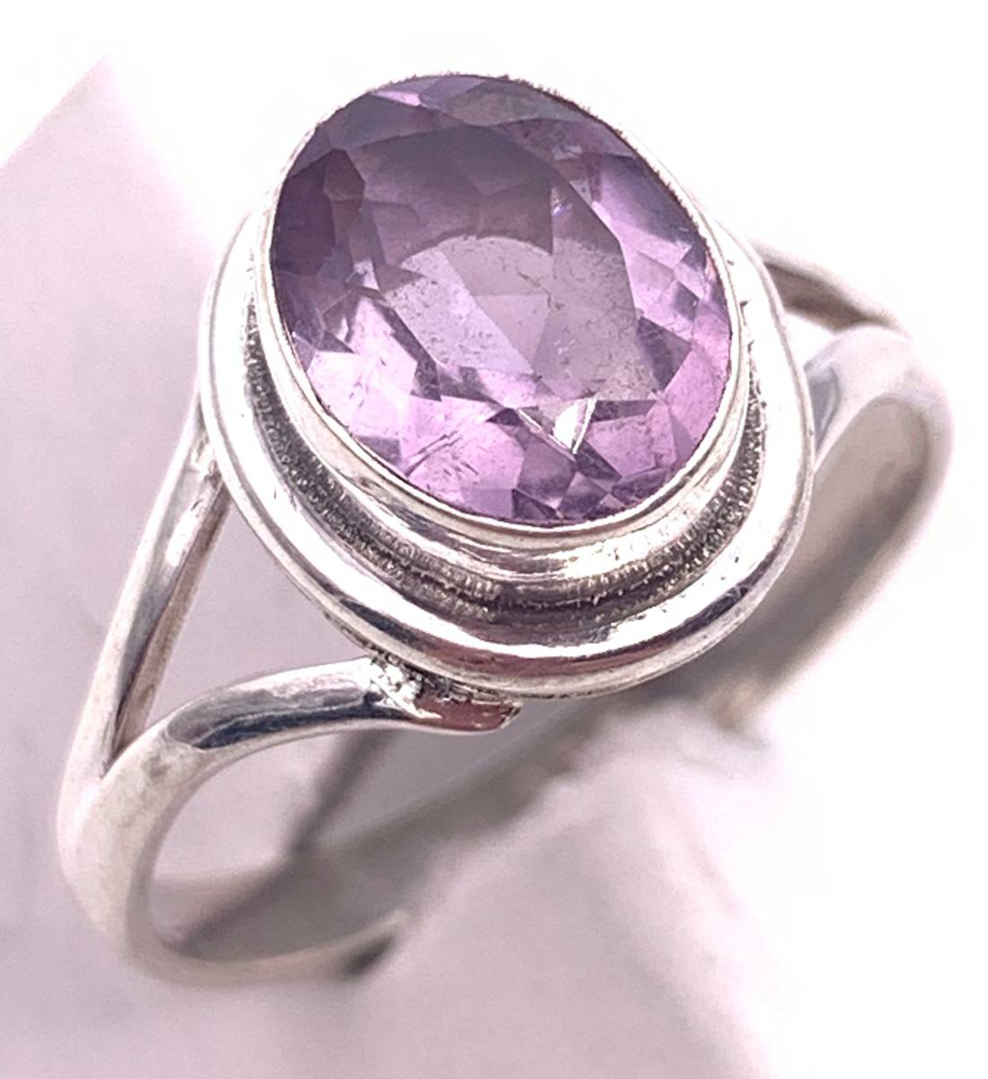 天然石アメジスト silver925リング☆14号 , 17.5号拍卖