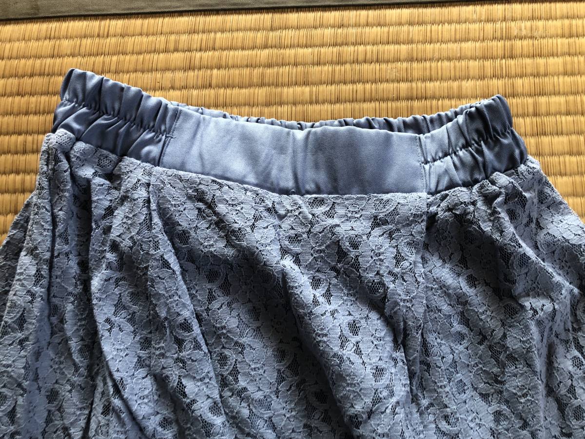 アースミュージック&エコロジー 水色のレースのスカート拍卖