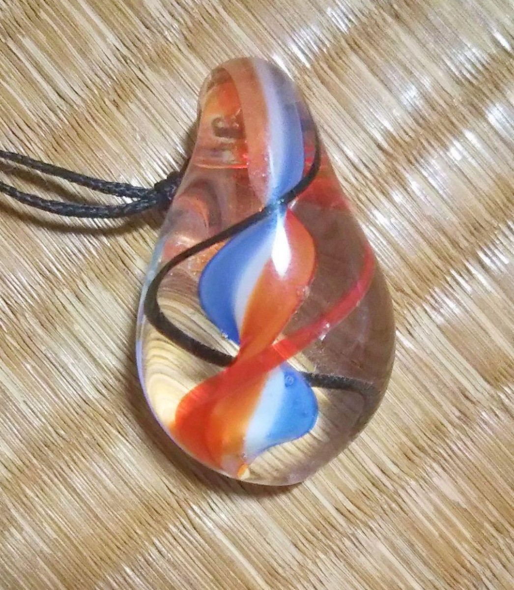 ベネチアンガラス ネックレス 首飾り ペンダント マーブル ヴェネツィアンガラス イタリア 拍卖