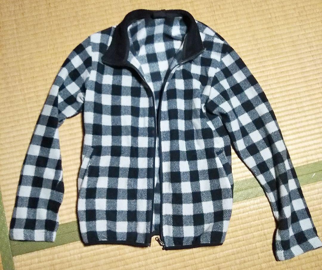 First down ファーストダウン チェック フリース ジャンパー ブルゾン ジャケット アウター 上着拍卖