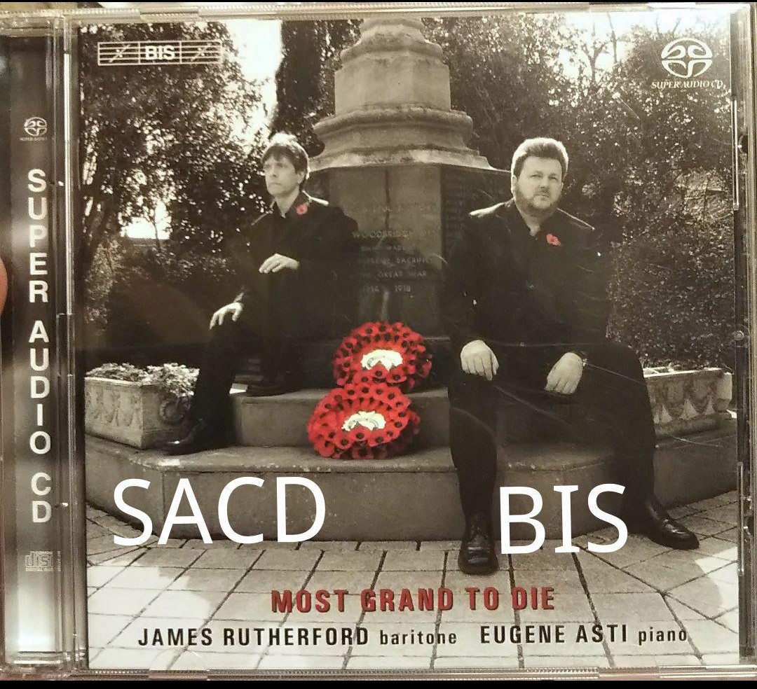SACD BIS ジェームズラザフォード ユージーンアスティ 声楽 james rutherford eugene asti 偉大なる死 most grand to die クラシック拍卖