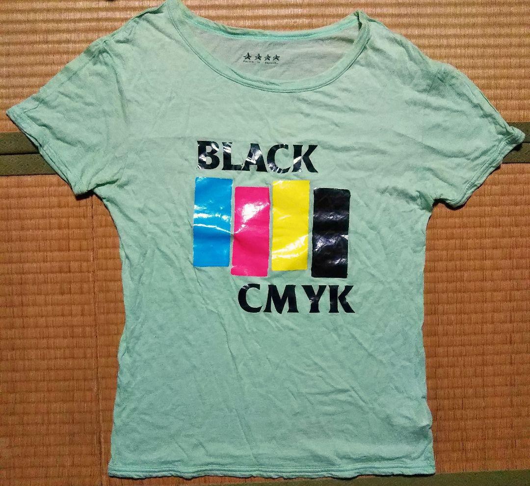 日本製 ストララッジョ Stra Raggio Tシャツ カットソー マルチカラー 文字 イラスト プリント XSサイズ 半袖 ビッキー拍卖
