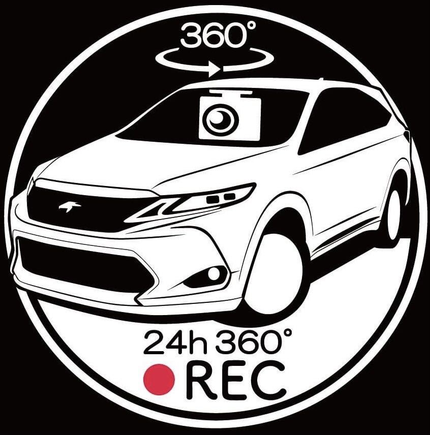無料車種やカラー変更承ります トヨタ ハリアー ドラレコ ドライブレコーダー ステッカー拍卖