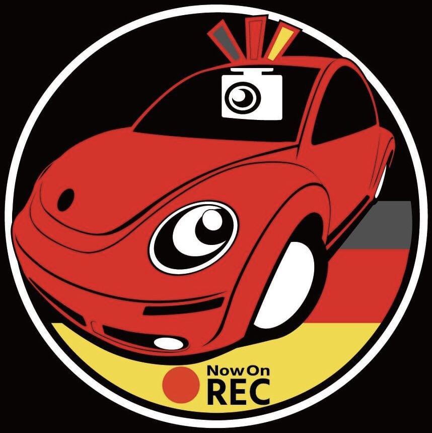 車種やカラー変更承ります vw ニュービートル ドラレコ ドライブレコーダー ステッカー フォルクスワーゲン拍卖