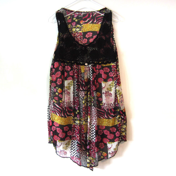 美品 ニット/プリーツ 切り替え キュートなキャミソール拍卖