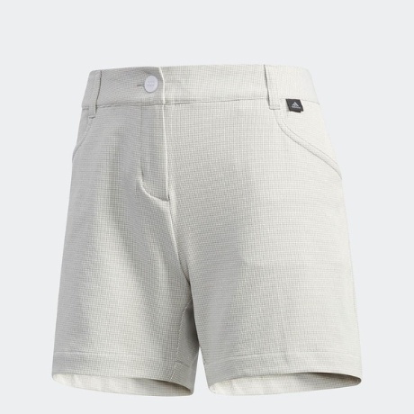 【KCM】Z-2adi-267-L★展示品★【アディダス ゴルフ】レディース ショートパンツ ADICROSS チェックショーツ FYG37-DZ7475 グレー L拍卖