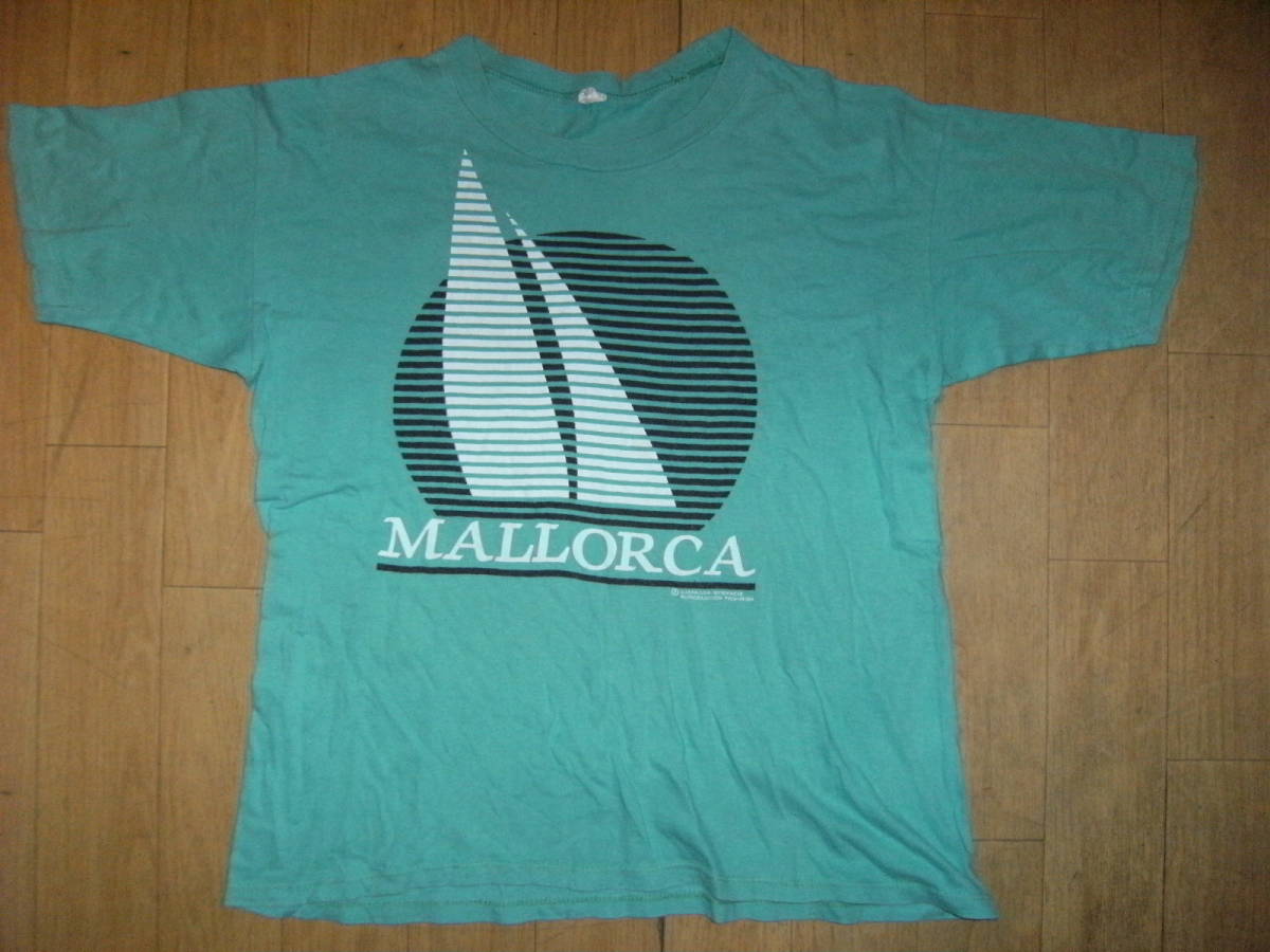 昭和レトロ★90年代 当時物 ウインドサーフィン ヨット 船 Tシャツ★夕日 海 南国 サーフィン マリンスポーツ ハワイ グアム サイパン拍卖