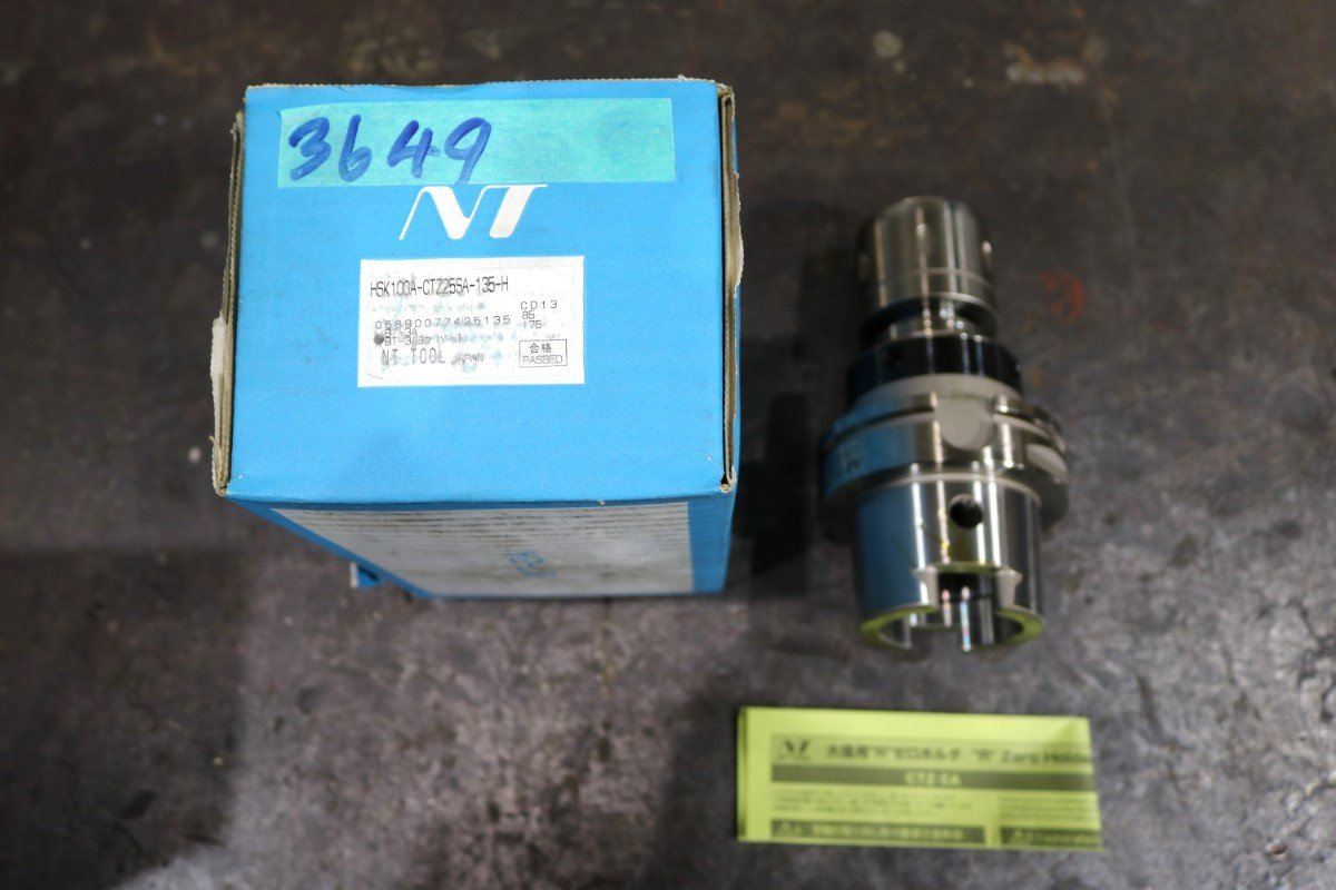《3649》NT TOOL 大径用Rゼロホルダ 未使用 新古品 マシニングセンター HSK100A-CTZ25SA-135-H BT-3A 日研工作所拍卖