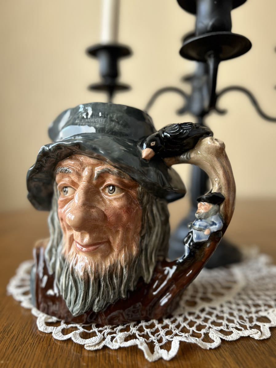 英国ヴィンテージ◆1954年 ロイヤルドルトン 「リップ・ヴァン・ウィンクル」ラージサイズ トビージャグ拍卖