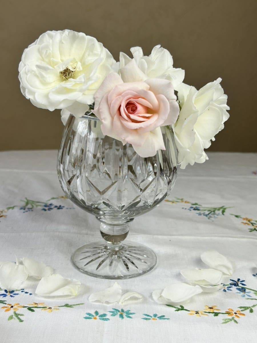 英国ヴィンテージ◆ クリスタルガラス ローズボウル (フラワーベース)拍卖