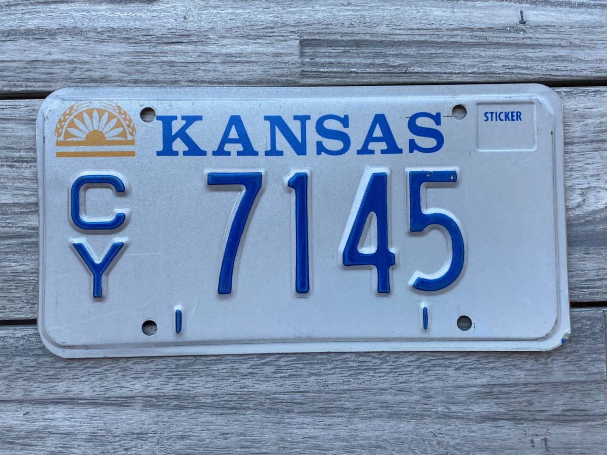 ◇ アメリカ カンザス州発行 Kansas ナンバープレート (CY 7145)拍卖
