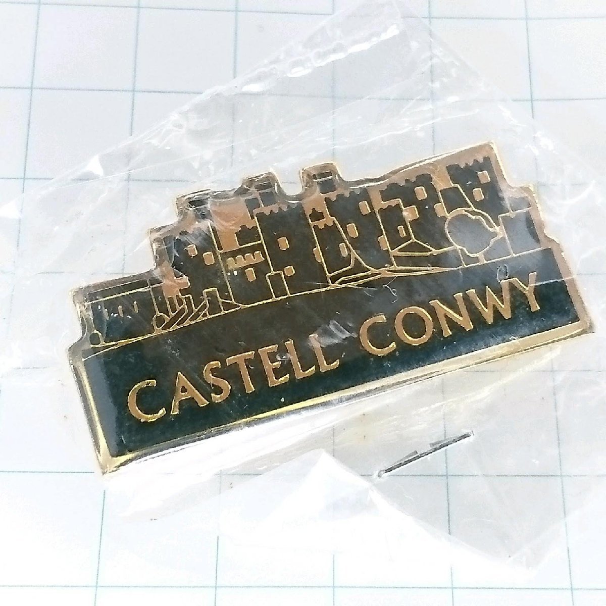 送料無料)未使用 イギリス ウェールズ コンウィ城 観光旅行記念 輸入 ピンバッジ PINS ピンズ A17075拍卖