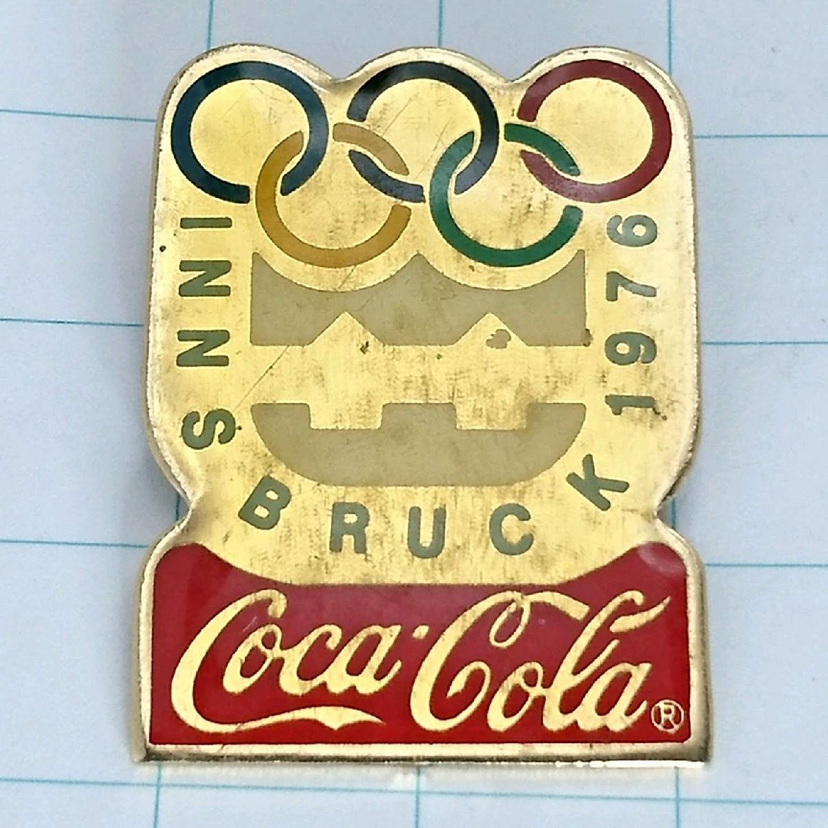 送料無料)1976年インスブルックオリンピック 輸入 ピンバッジ PINS ピンズ A17066拍卖