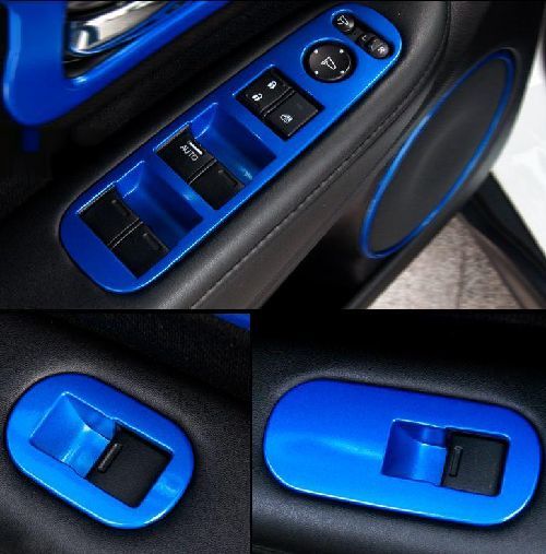 ヴェゼル ドア スイッチ ガーニッシュ ブルー 内装 ドレスアップ カスタム パーツ アクセサリー 拍卖