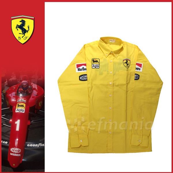 【非売品】1990 フェラーリ F1 支給品 長袖ピットシャツ マルボロ仕様 M 新品★プロスト マンセル 日本GP Aセナ マールボロ Agip拍卖