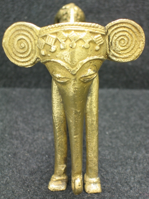 ◎●象 (大) インド先住民の芸術  真鍮製 H200 ゾウ拍卖