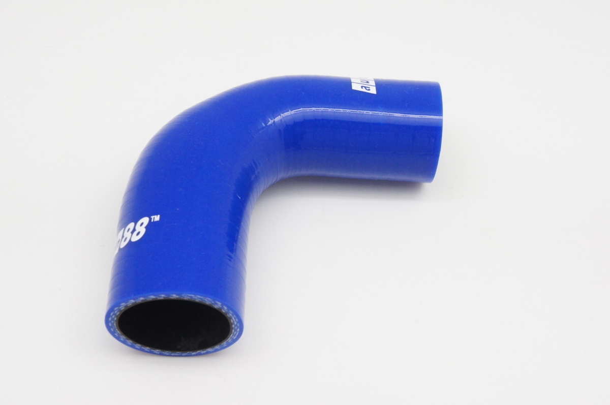 シリコンホース エルボ 90度  異径 64/76mm 青拍卖