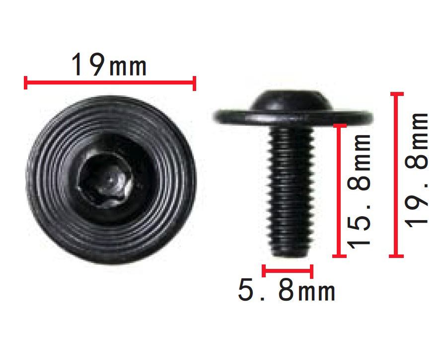 フェンダー ボルト VW & Audiに適合 純正品番 :N91075602,N90949201 10個拍卖