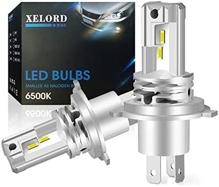 XELORD 車/バイクヘッドライト LED H4 hi/lo 切替 CREEチップ搭載 6500K ホワイト 一体型 H4 LE拍卖