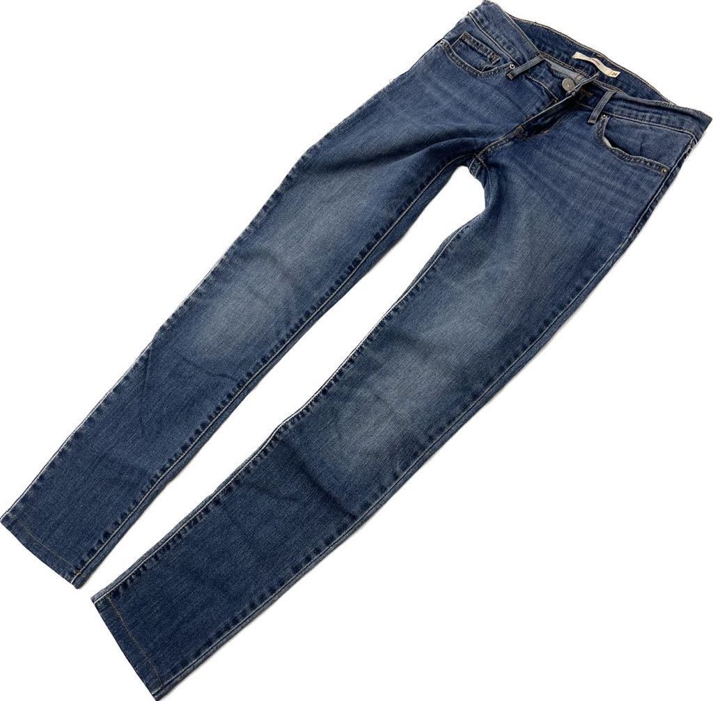 LEVIS ☆ 711 どのスタイルにも馴染む◎ スキニー ストレッチ ジーンズ デニムパンツ W24 レディース 大人カジュアル リーバイス■Ja6169拍卖