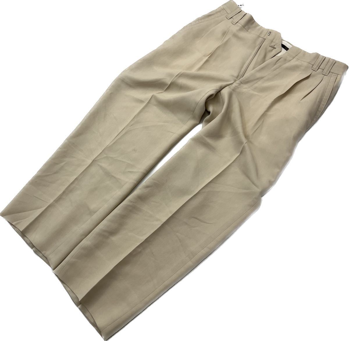 Titleist ☆ 春夏に快適◎ リラックスシルエット ベージュ スラックス パンツ W82 ゴルフ スポーツ 紳士スタイル タイトリスト■Ja6246拍卖