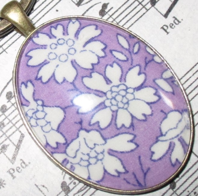 * リバティ CAPEL カぺル 楕円 キーホルダー*キーリング パープル拍卖