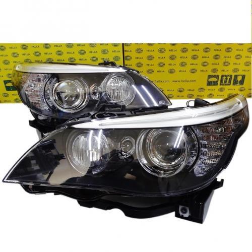 【正規純正OEM】 BMW バイ キセノン ヘッドランプ 左右 セット 5シリーズ E60 E61 520 523 525 530 540 550 M5 63127045693 63127045694拍卖