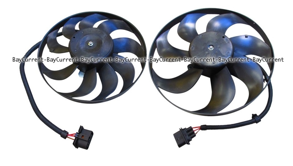【優良品】 VW ラジエター 電動ファン 2個SET ニュービートル ルポ ポロ ボーラ ゴルフ4 6X0959455C 1C0959455C アディショナルファン拍卖