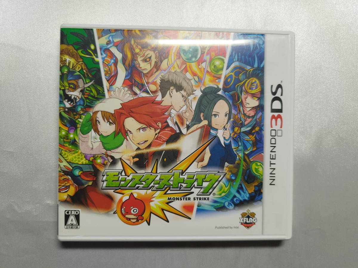 中古品/欠品有り ニンテンドー3DSソフト モンスターストライク 説明書欠品拍卖