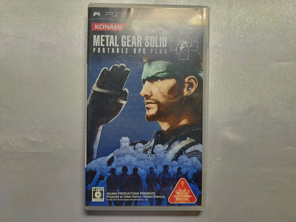 中古品/欠品有り PSPソフト METAL GEAR SOLID PORTABLE OPS+ 説明書欠品拍卖