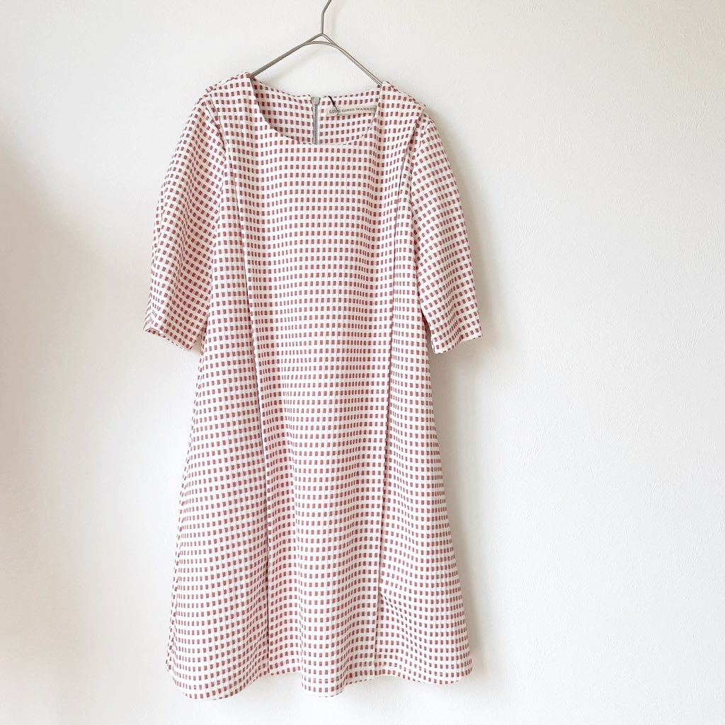 ★新品★ラブガールズマーケットLOVE GIRLS MARKETワンピース半袖タック ギンガムチェック白ホワイト ピンク丸首 ナース服拍卖