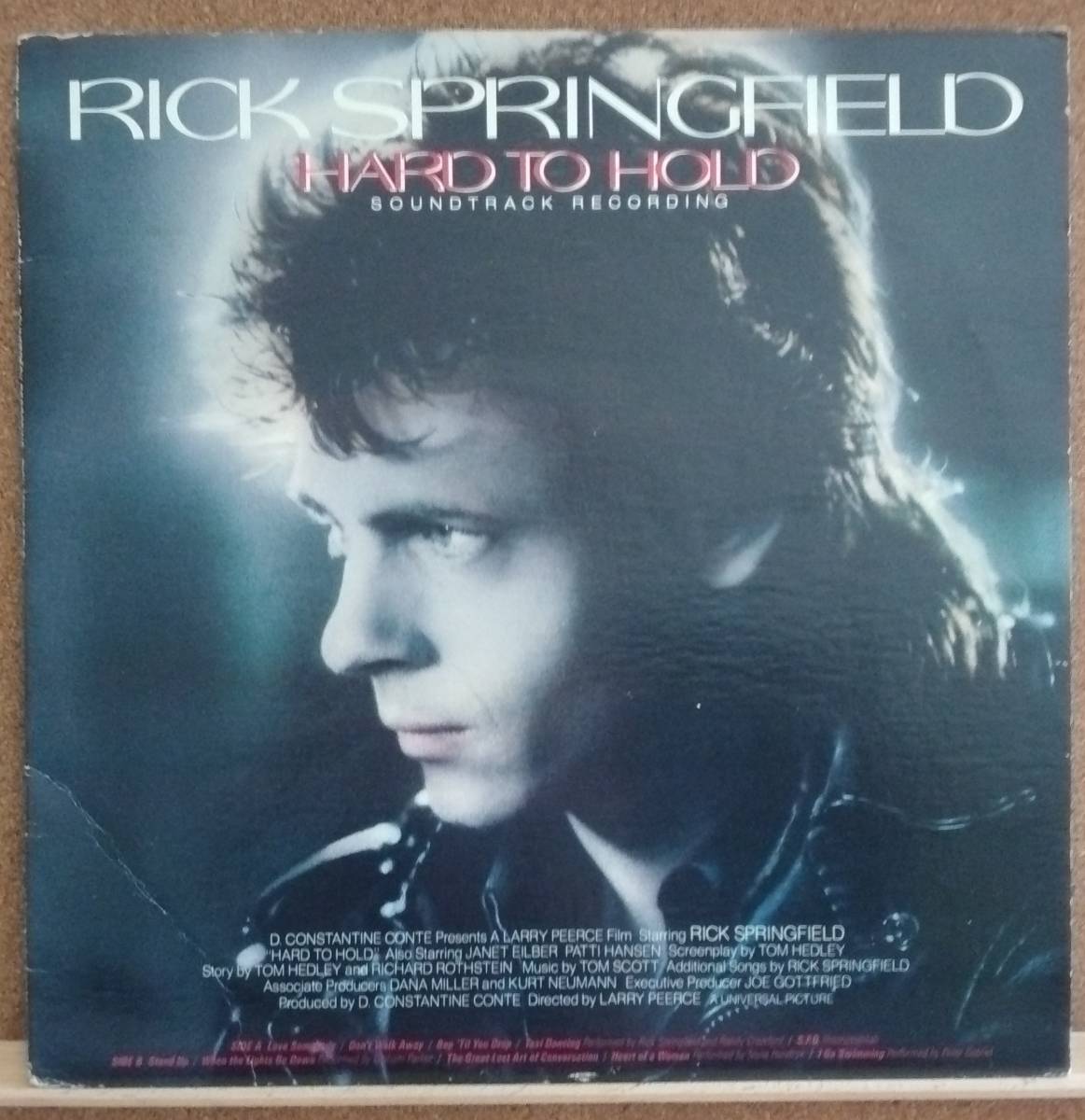 LP(ロック) ハード・トゥ・ホールド HARD TO HOLD / リック・スプリングフィールド RICK SPRINGFIELD 【同梱可能6枚まで】0605拍卖